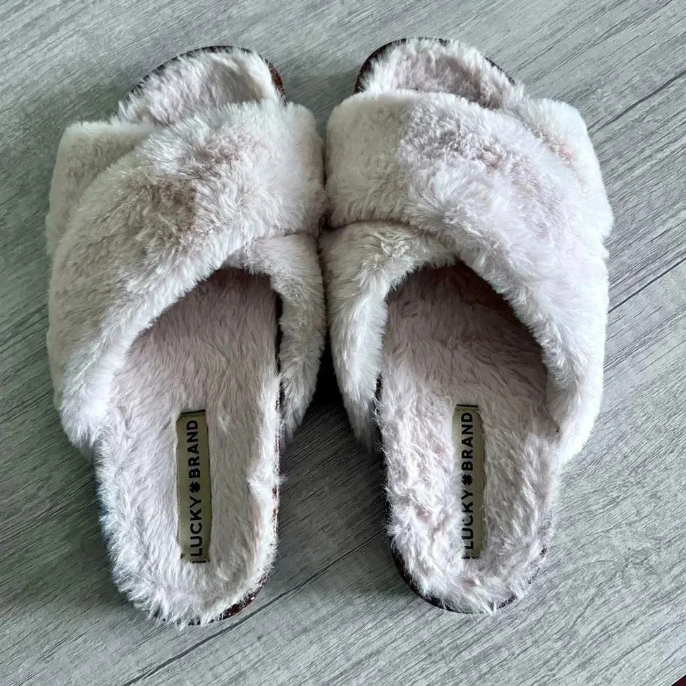 Lucky Brand Marana Furry Slide Size 7.5 - Picture 4 of 10